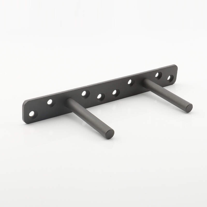 Heavy duty black metal shelf support, 450mm wall mount invisible shelf, 18 inch stainless steel floating shelf, Durable cold rolled steel support, Black metal 16*150mm shelf bracket