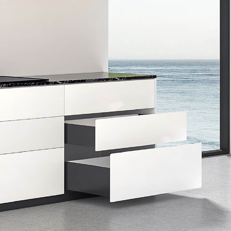 Minimalist Kitchen Furniture Wood Dish Storage Cabinets