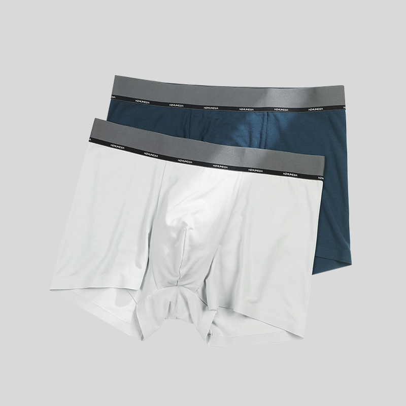 Men's 80S Modal Stretch Boxer Briefs - 3D Seamless Design & 11% Spandex for All-Day Comfort