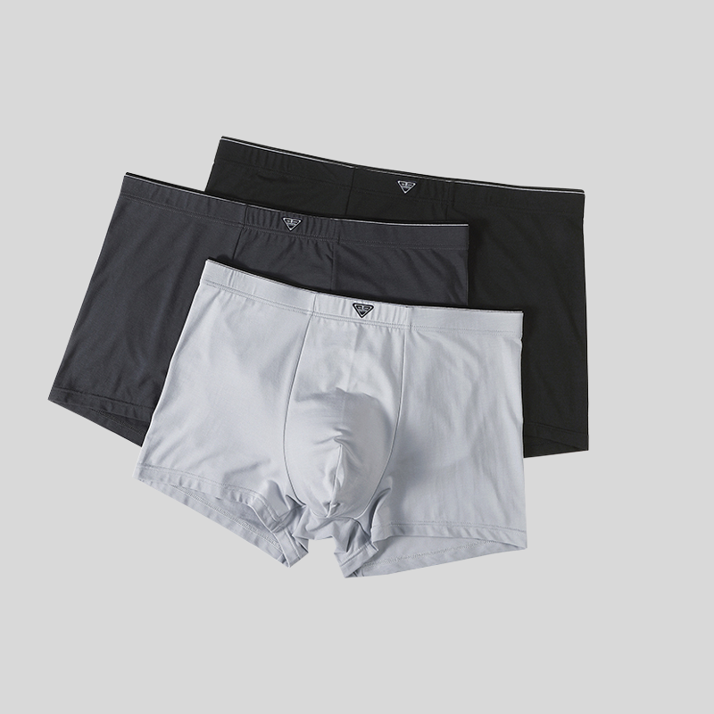 Men's 60S Modal Luxury Boxer Briefs - Silky Smooth & Breathable with Mulberry Silk Gusset