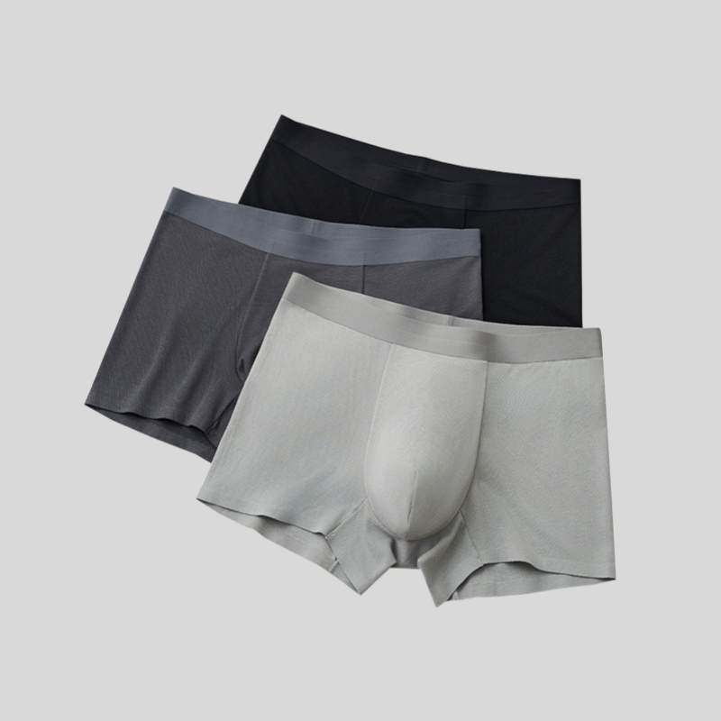 Men's Premium Modal-Nylon Blend Boxer Briefs - Pique Knit for Maximum Breathability