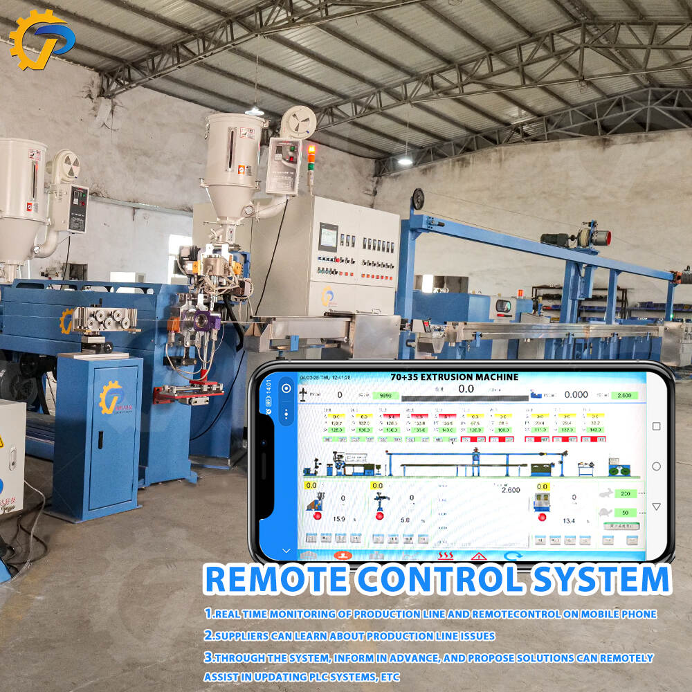 70+35 Cables Manufacturing Data Building Copper Electrical Wire Cable Making Machinery Extruder Extrusion Sheath Machine