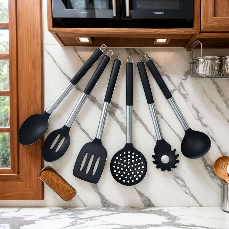 6-Piece Nylon Silicone Stainless steel Kitchen Utensils Set