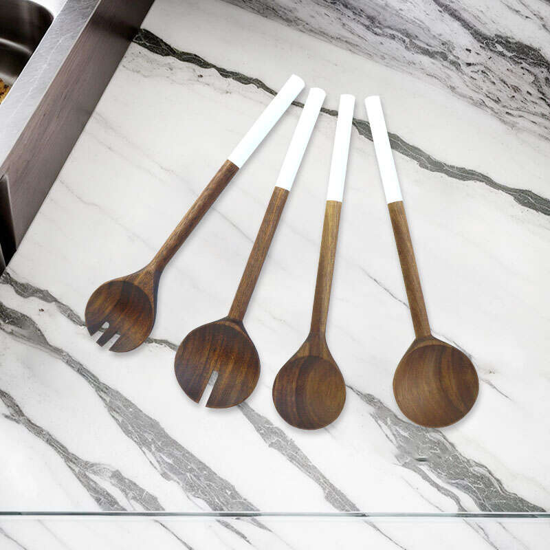 4-Piece Wood Kitchen Utensils Set