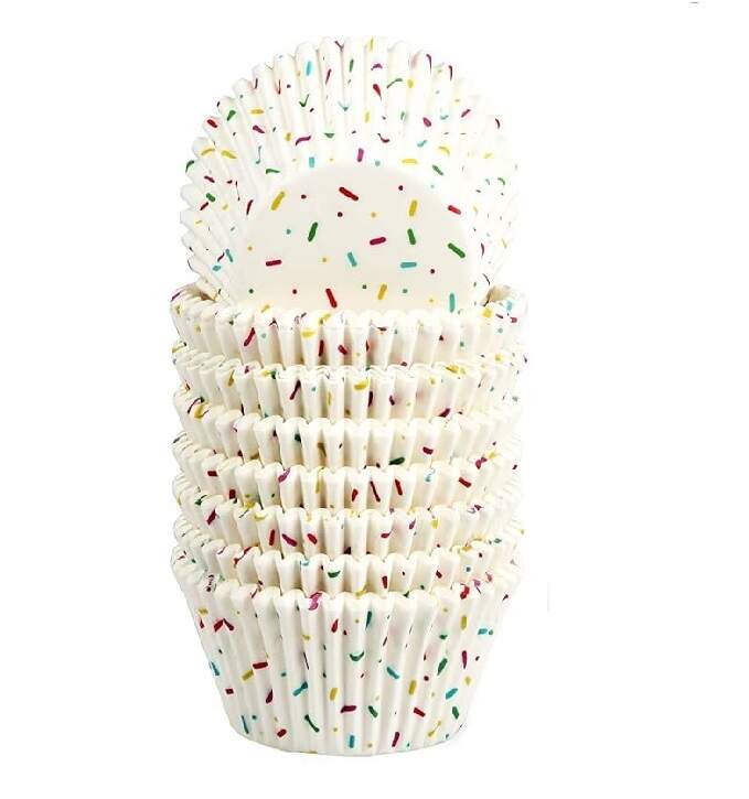 Candy White Cupcake Liners ,Standard Baking Cups Odorless Greaseproof Paper Muffin Wrappers
