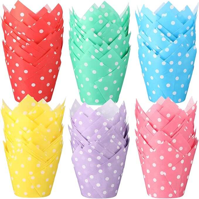 Tulip Cupcake Liners   for Party Wedding Birthday