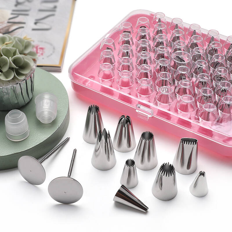 Cake Decorating kit for Beginners-52 Numbered Icing Tips ,2 Flower