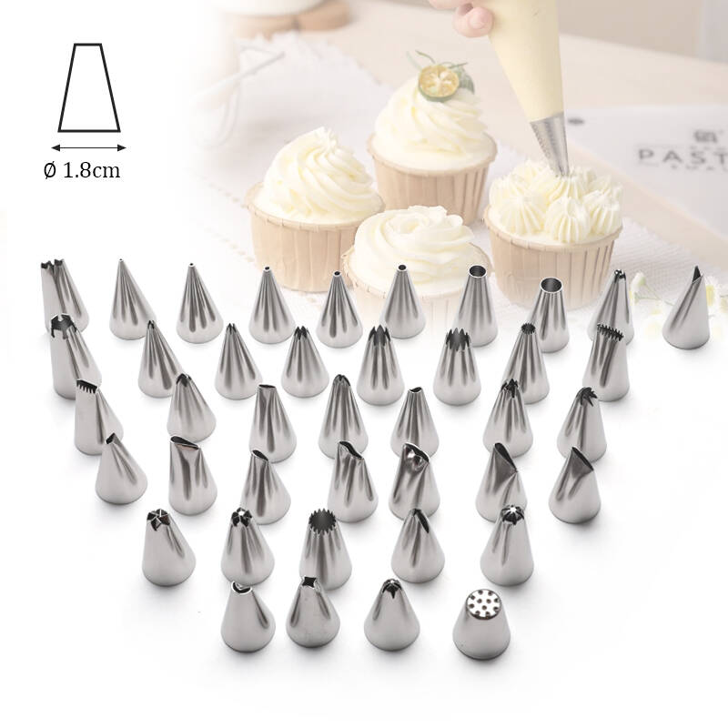 Cake Decorating kit for Beginners-52 Numbered Icing Tips ,2 Flower