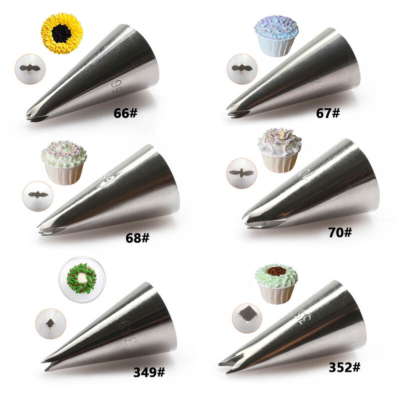 set of 6pcs Leaf Cake Decorating Tip