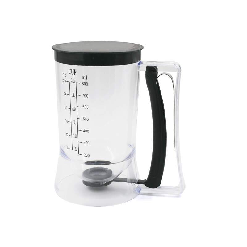 800ml Pancake Batter Dispenser,measuring cup scale plastic handheld tart cupcake pancakes batter dispenser