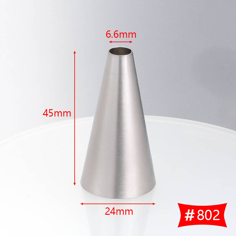#802 Round Piping Tip, Stainless Steel Icing Piping Nozzles For Pastry ...