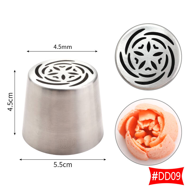 Extra Large Stainless Steel Flower Russian Piping Tips , Icing Tips For ...