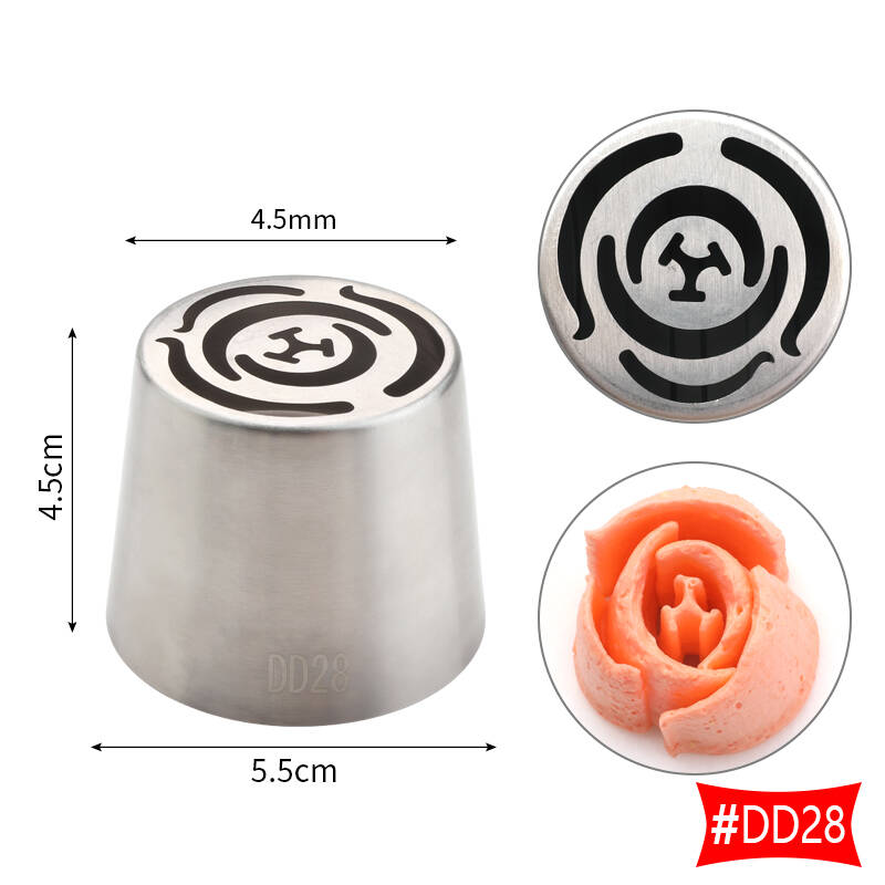 Extra Large Stainless Steel Flower Russian Piping Tips , Icing Tips For ...