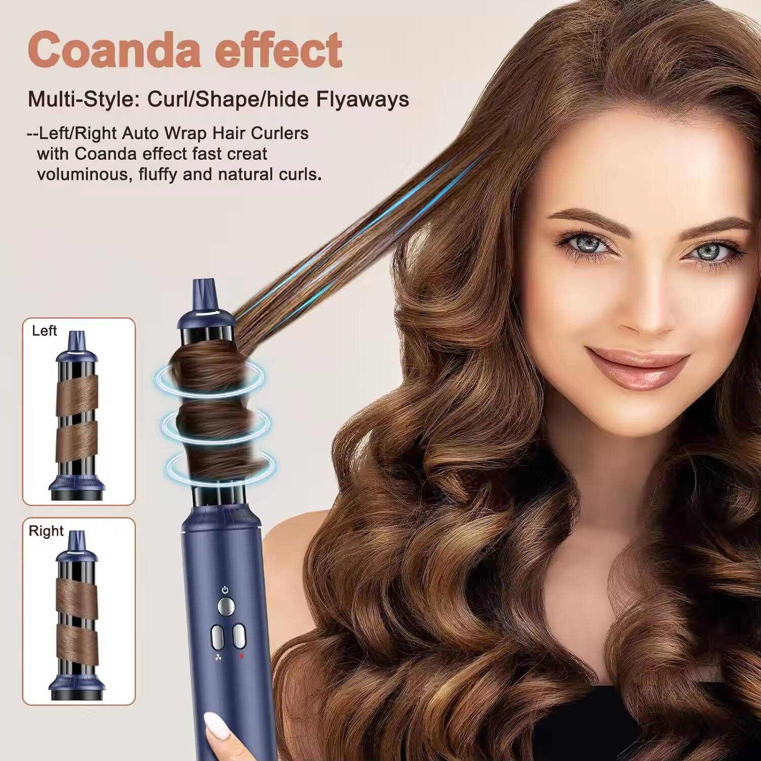 Milin Six-in-one hot air comb hair dryer