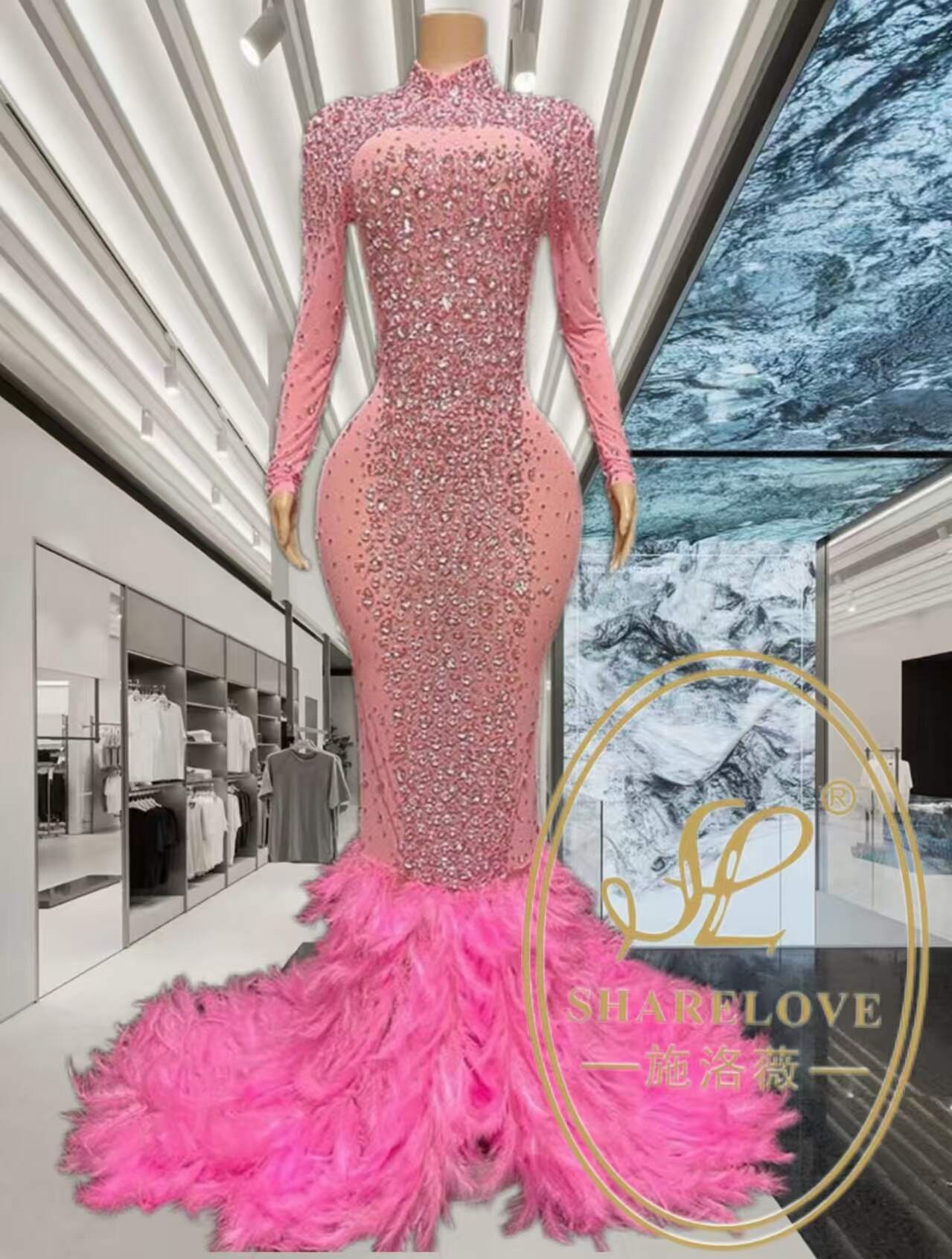long dress；Slip dress