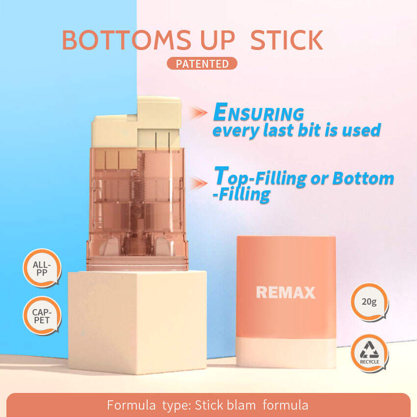20g Bottoms Up Stick - Dual-Ended Refillable, Full PP Material & Recyclable