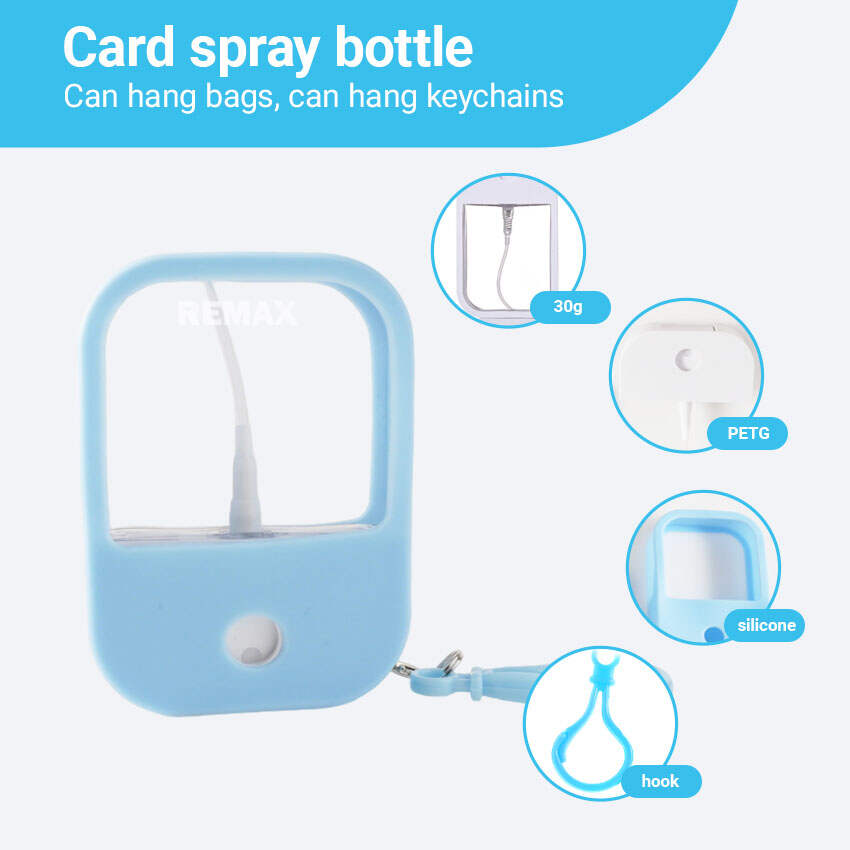 card spray bottle  30g with blue Hang on Your Bag Easily