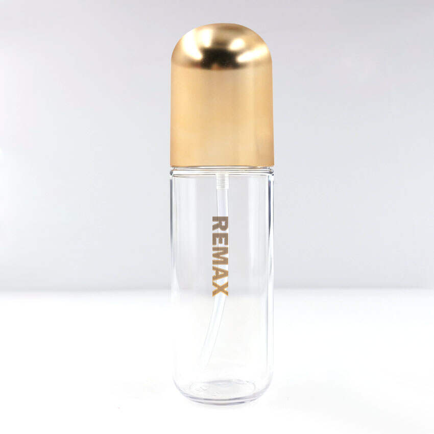 150ml Transparent Plastic Capsule Bottle with Gold Lid  Cosmetic
