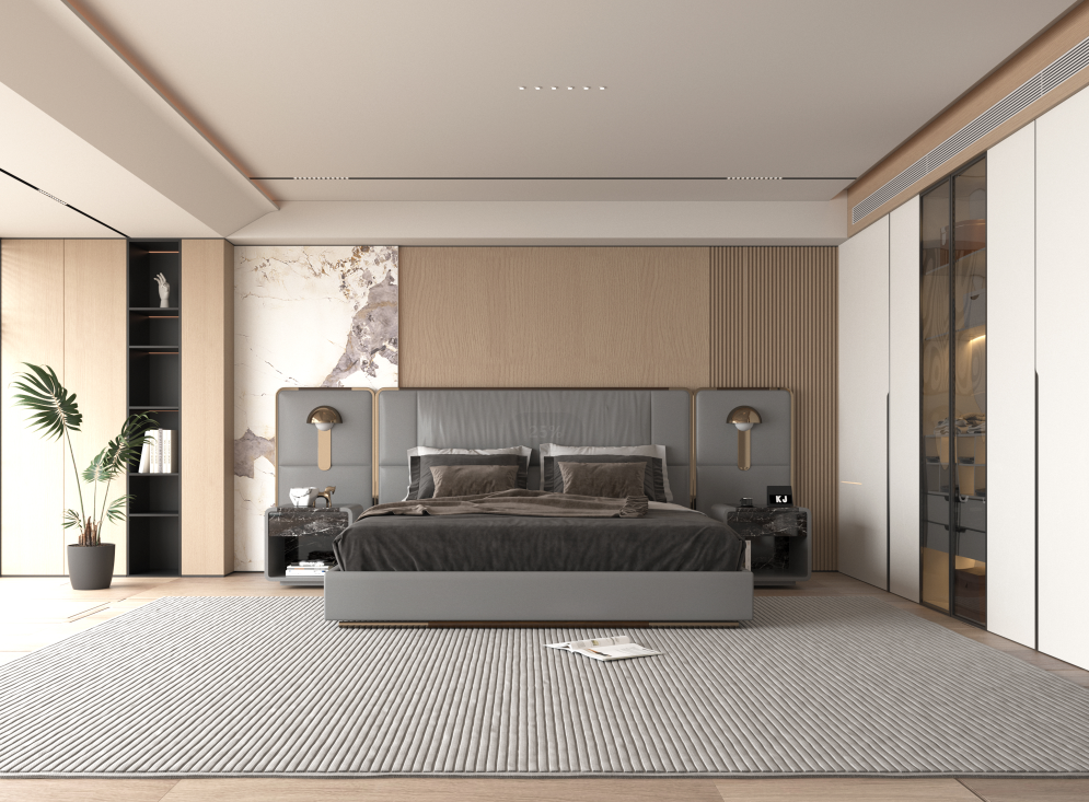 Upholstered Full Size Bed