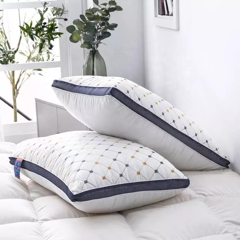 Single Size Microfiber Neck Hilton Hotel Pillow for Sleeping