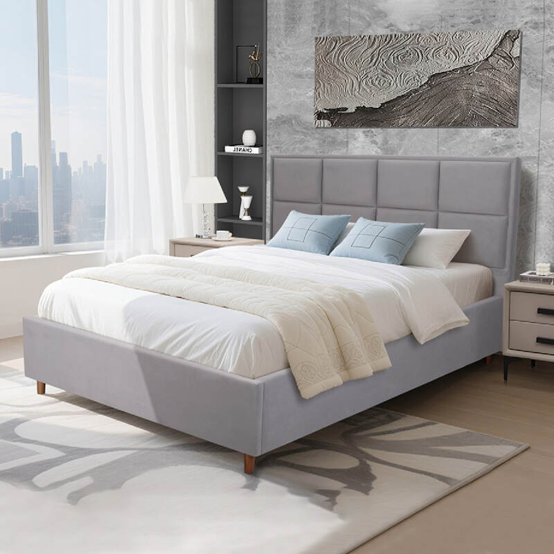 Upholstered Storage Bed with Lift-Up Gas Lift Frame