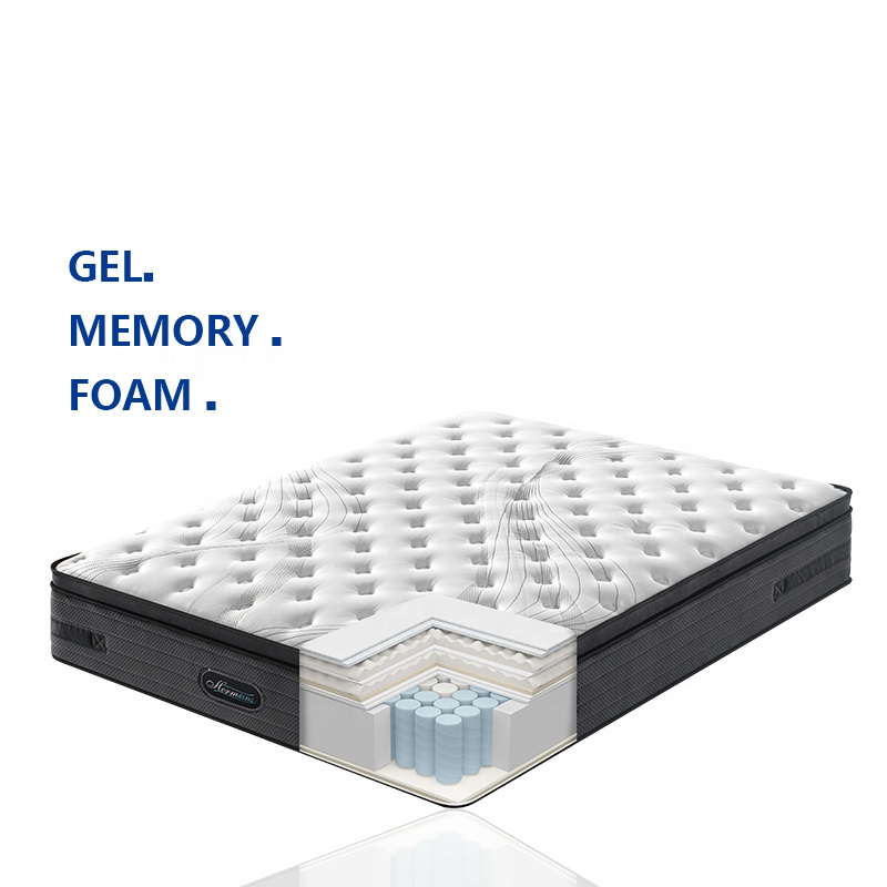 Fabricants de matelas Euro Top, matelas supérieur en peluche en peluche en peluche personnalisée