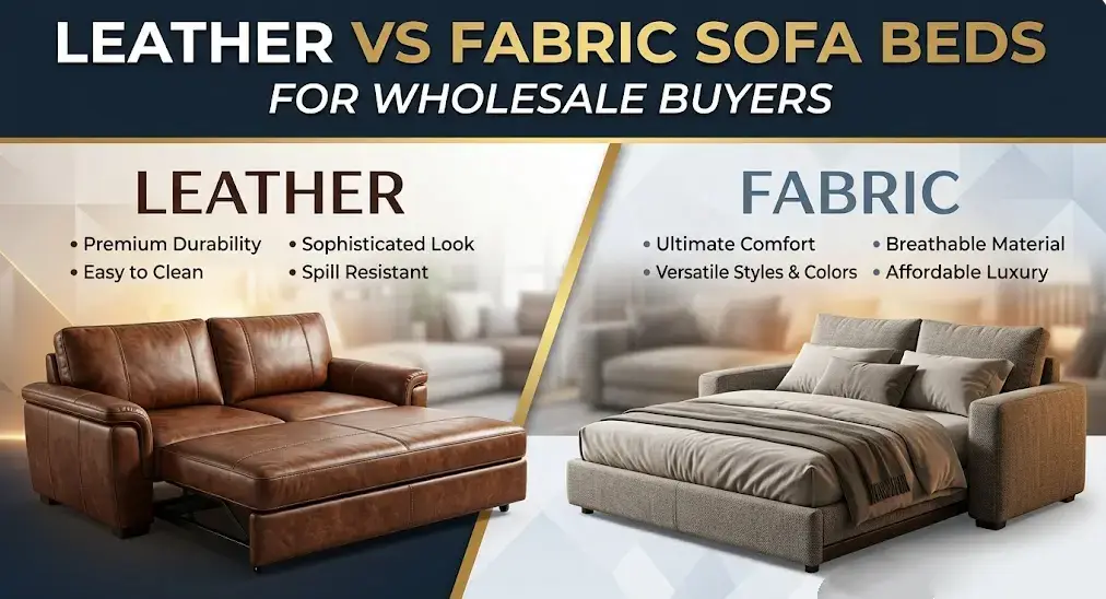 Leather vs Fabric Sofa Beds for Wholesale Buyers: Which One Is Better for Your Business?