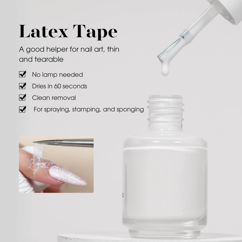 Ruban de latex liquide / ruban de barrière à ongles