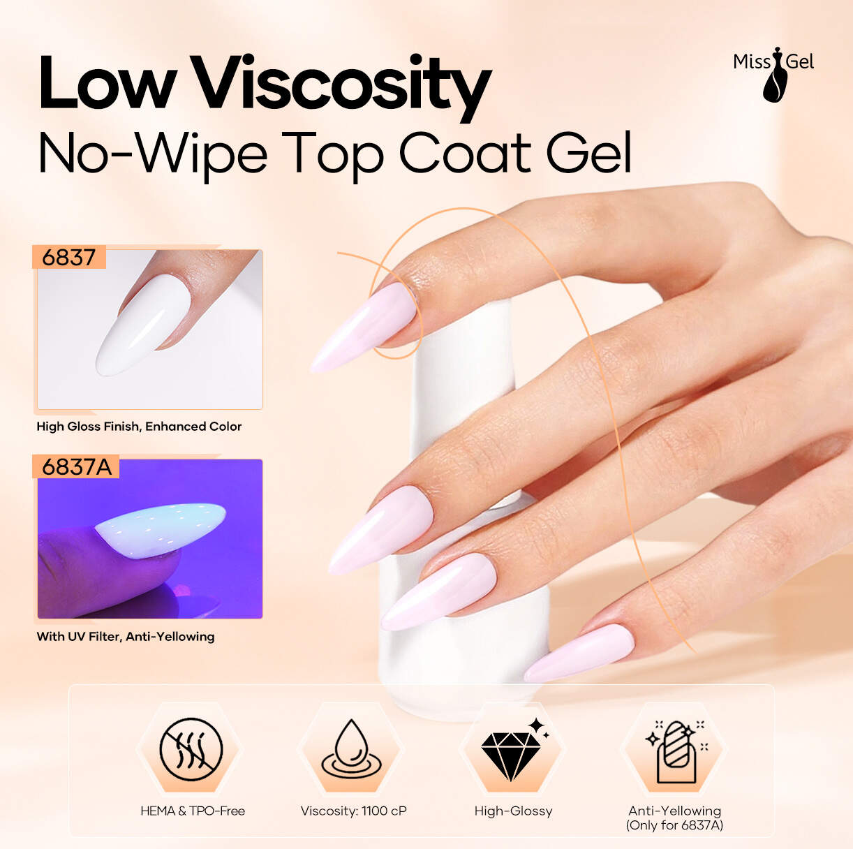 Gel supérieur sans héma et sans tpo - Viscosité basse
