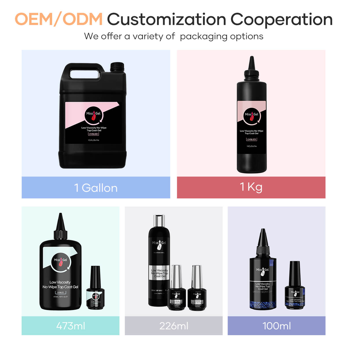Coupe de finition en gros gel, gel à ongles de marque privée, couche de finition sans héma, gel de couche de finition sans wipe, fournitures à ongles en vrac, fabricant de gel à ongles, vernis à gel OEM, couche de finition à faible viscosité