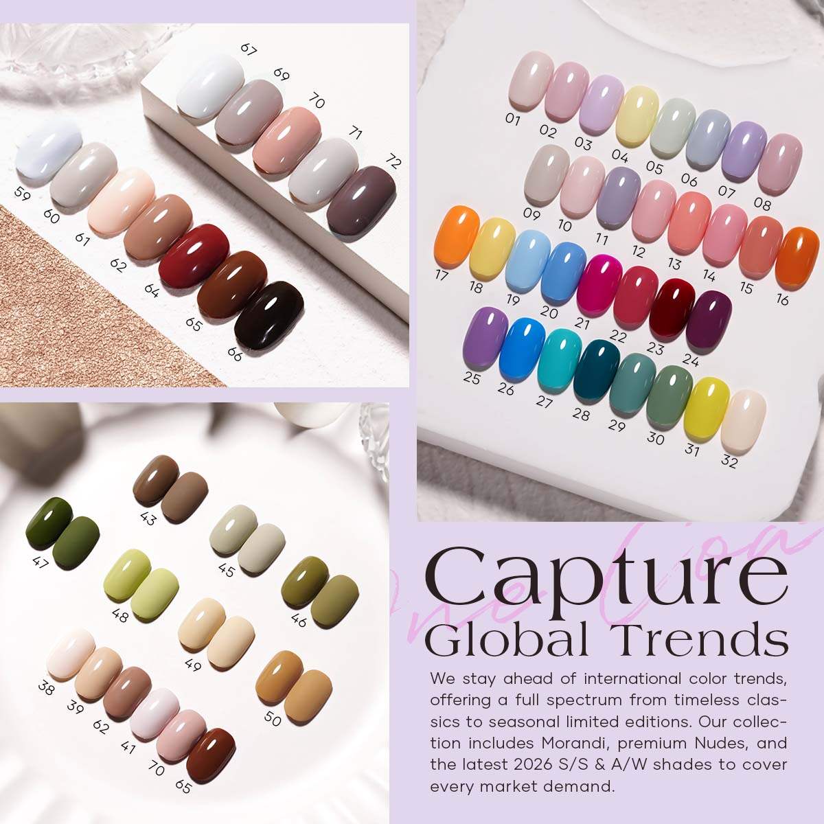 Custom One Coat Gel Nail Polish Kit | Wholesale TPO & HEMA-Free UV/LED ...