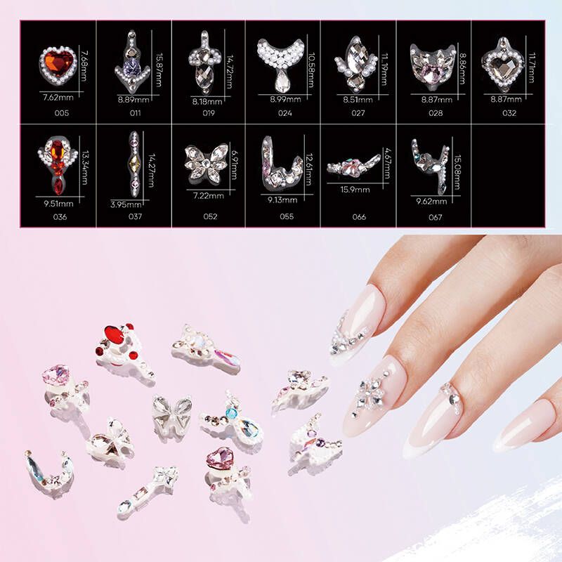 Wholesale Pre-Made Nail Rhinestone Clusters | MissGel UV Nail Gel OEM ...