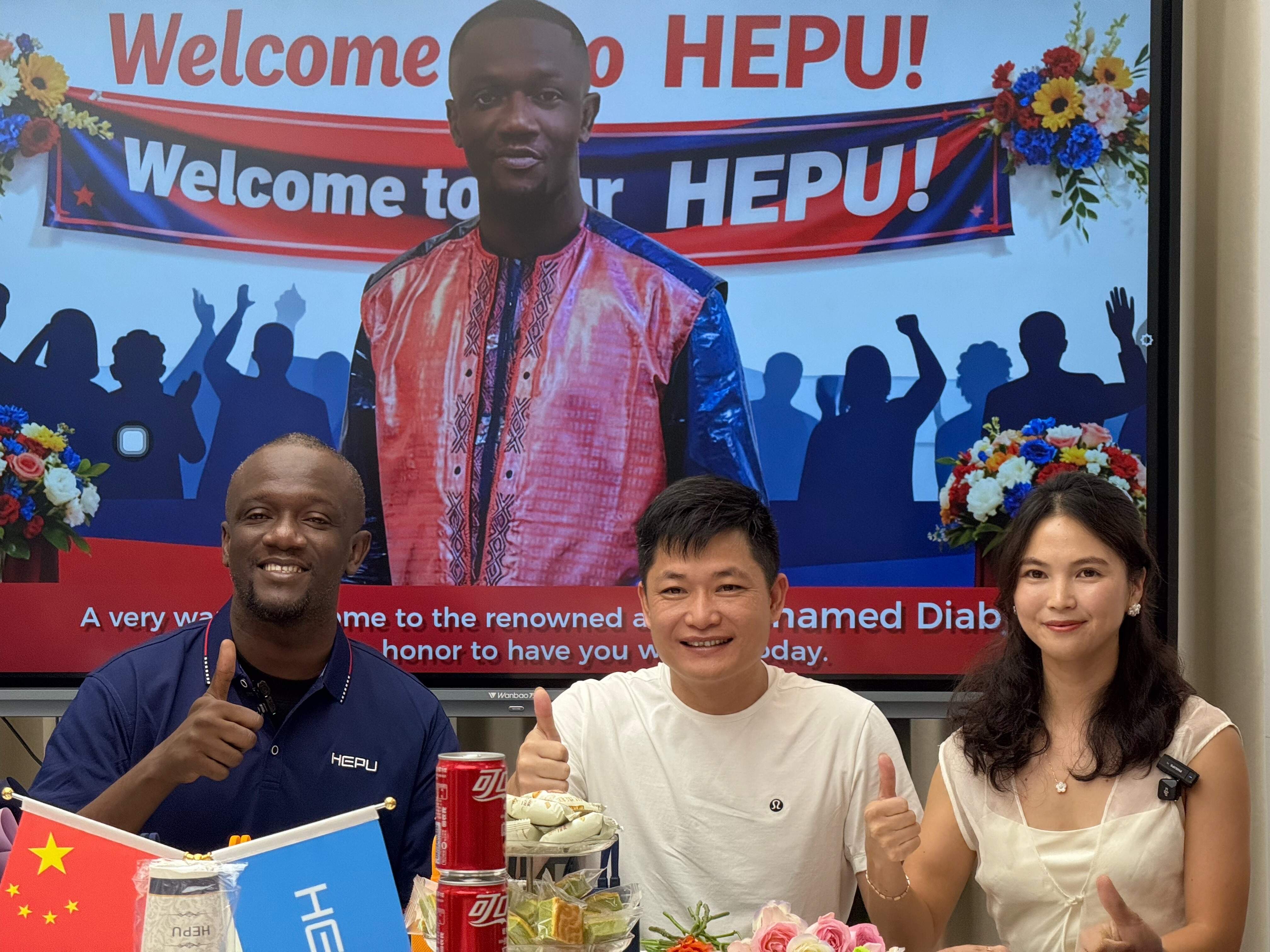 Mohamed Diaby Visits Hepu Technology to Explore the Future of Music and Technology