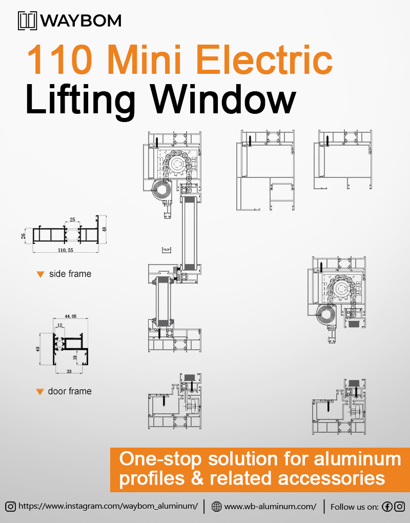 Window Lifting Frame 110 Mini Electric Lifting Window: Compact, Safe & Cozy for Every Home