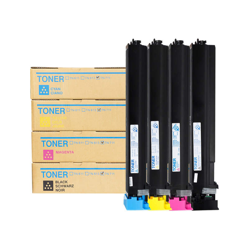TN711 Toner cartridge Supplier ,for Konica Minolta Bizhub C654 C754 , Compatible Color Toner Cartridges , Copier Spare Parts Factory , Printing Manufacturer