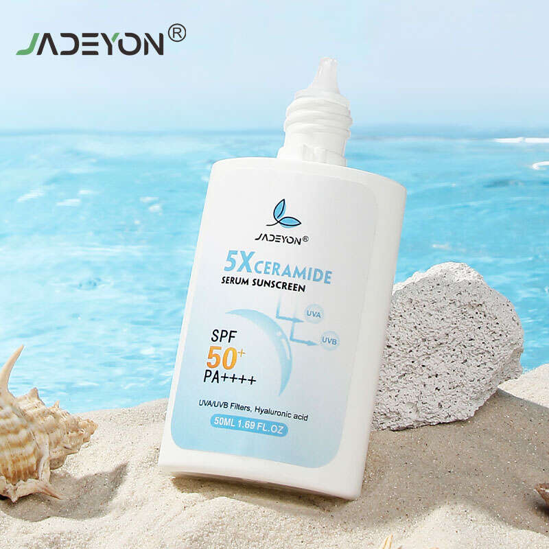 Customize Private Label Organic Moisturizing Non Comedogenic Custom Water Proof Suncream Spf50 for Oily Face Sunscreen Ceramide