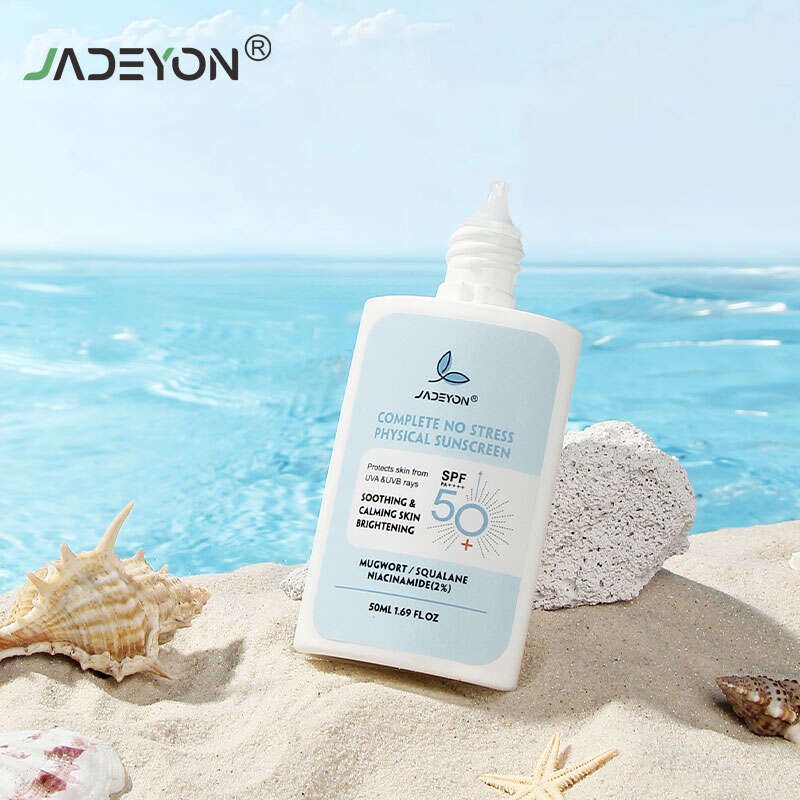 OEM Customize Private Label Mineral Sunscreen Private Label Travel Size Organic Sunblock Cream for Face Sunscreen Spf 50 PA++++