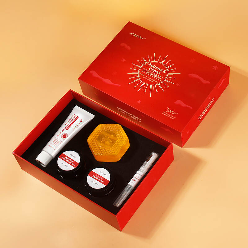 Skincare Christmas Set Repair Lip Serum Tint Facial Moisturizing Body Moisturizer Cream Organic Honey Soap Christmas Gift