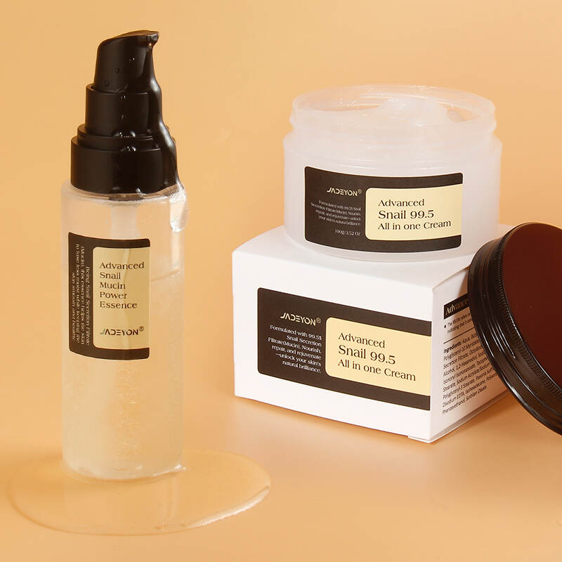 Private Label Advanced Snail Mucin Skincare Kit Nourishing Face Serum Cream Snail Mucin Skin Care Set