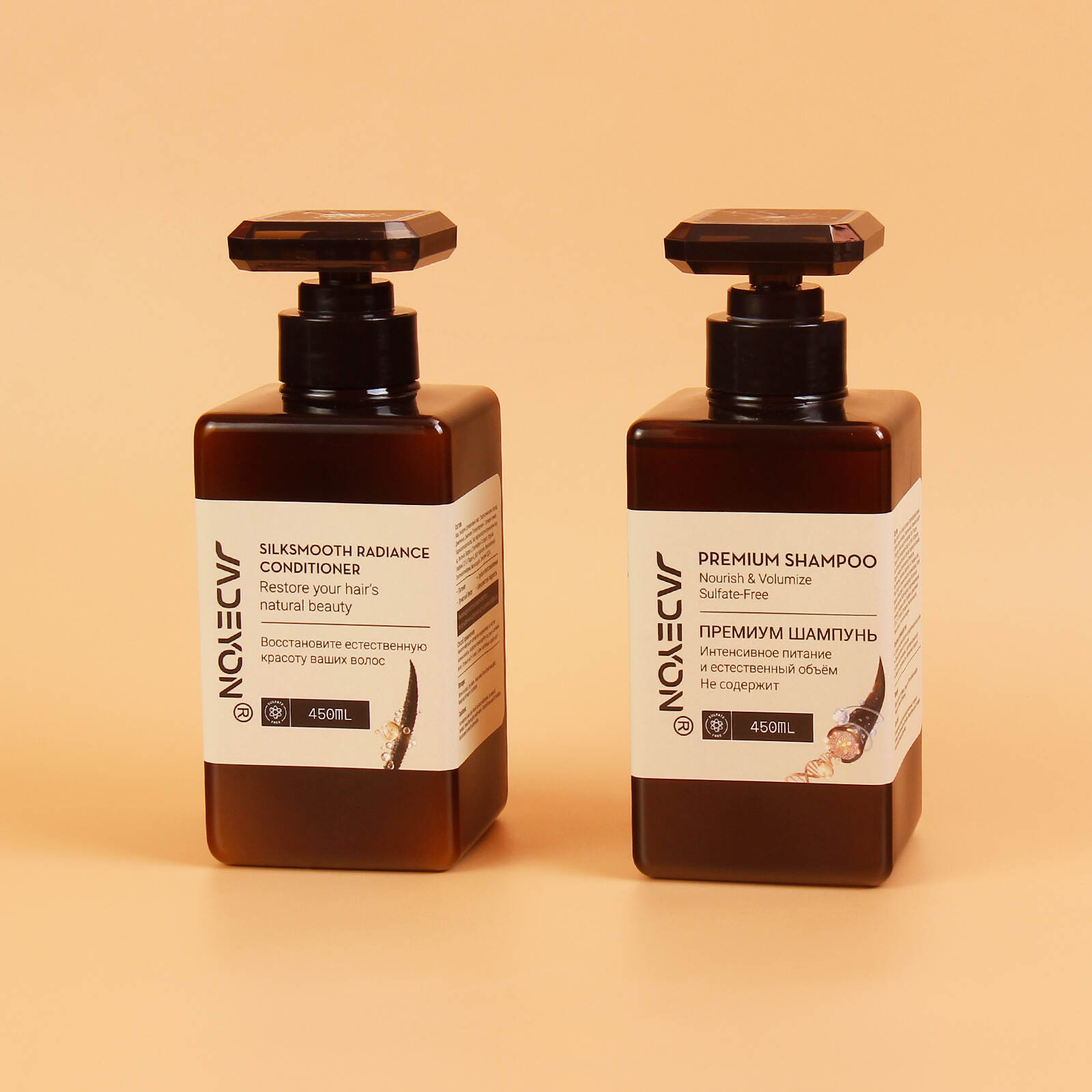 Shampoo and Conditioner Sulfate Free Shea Repair Hair Quality Nourish the Scalp Protect Hair