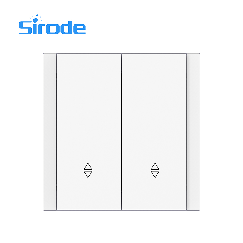 Europe Standard 86*86mm 10A Large Plate Design 250V Electrical 2 Gang 2 Way Wall Light Switch For Home