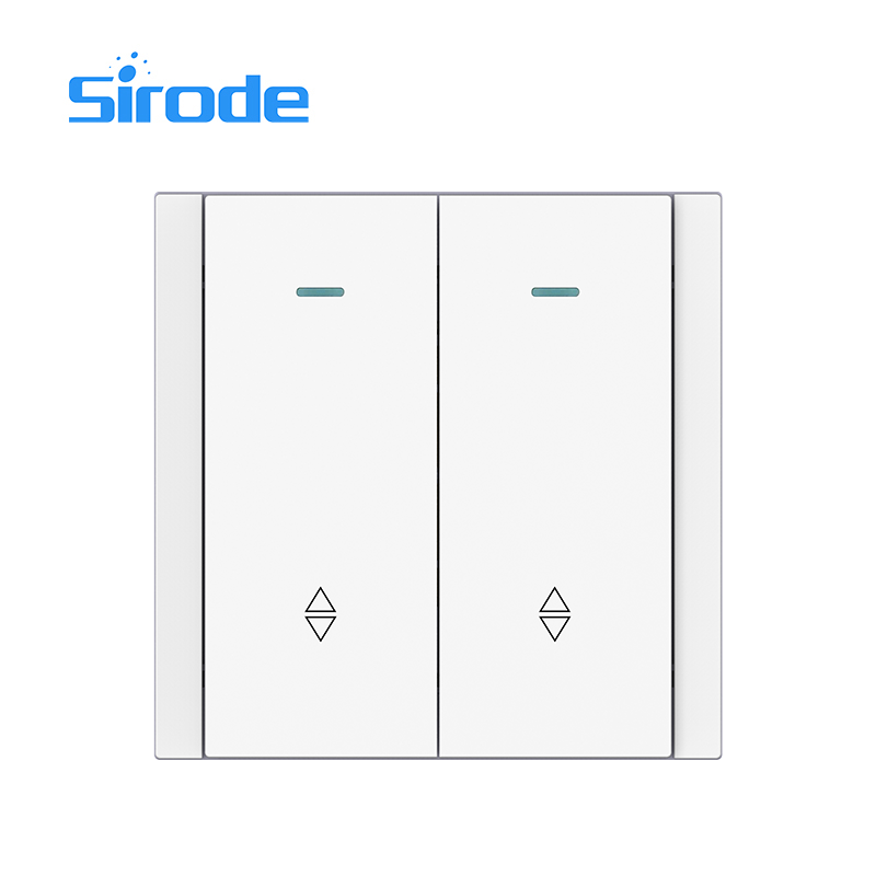 Europe Standard 86*86mm Large Plate 250V 2 Gang 2 Way Switch With Indicator (fluorescence) Electrical Wall Switches For Home