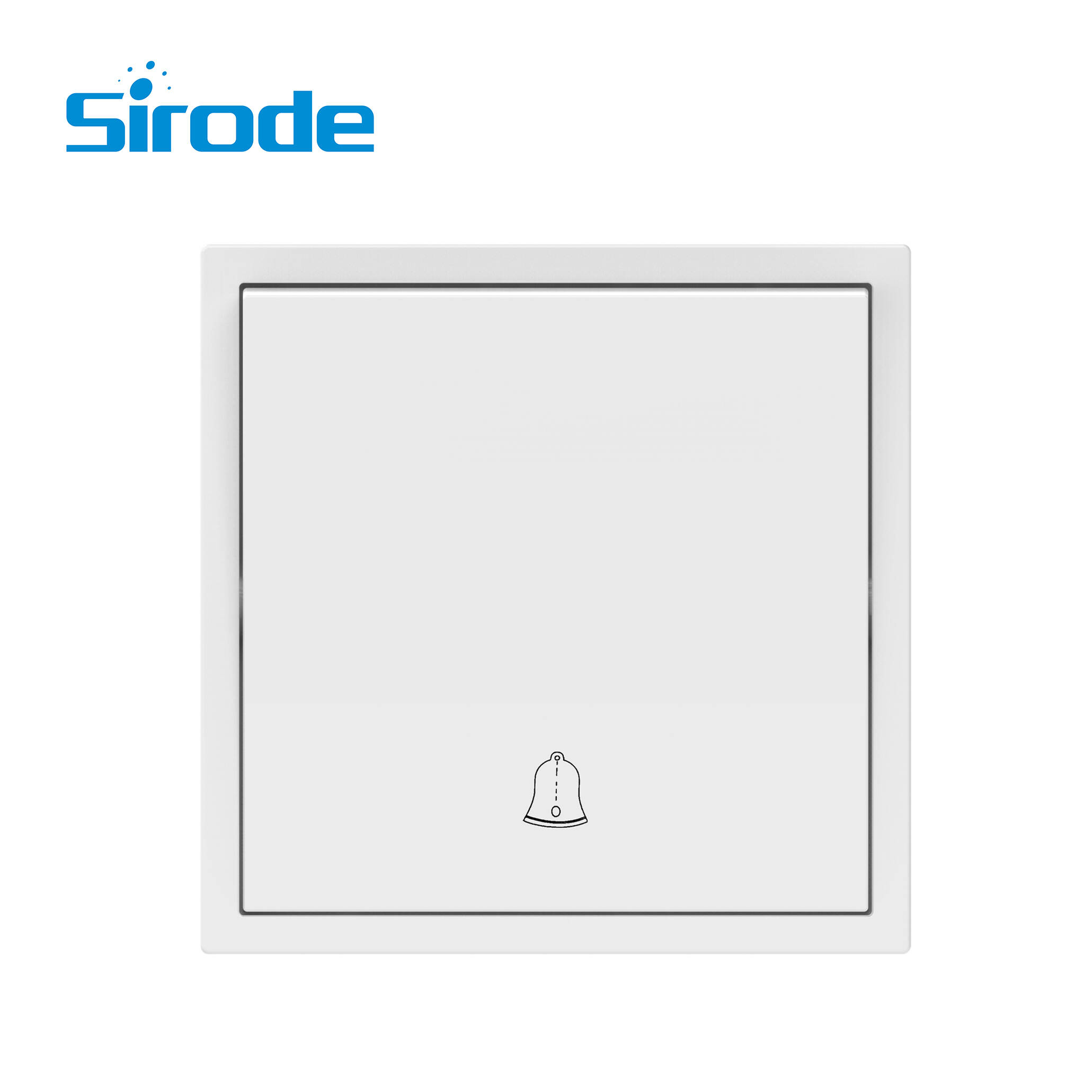 Europe Standard 10A Modern White PC Plate 250V Electrical Doorbell Wall Switch For  Home