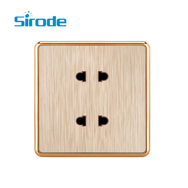 British Standard T3 Series Modern Luxury Design 4 pin socket  Electrical Wall Light Switches For Home
