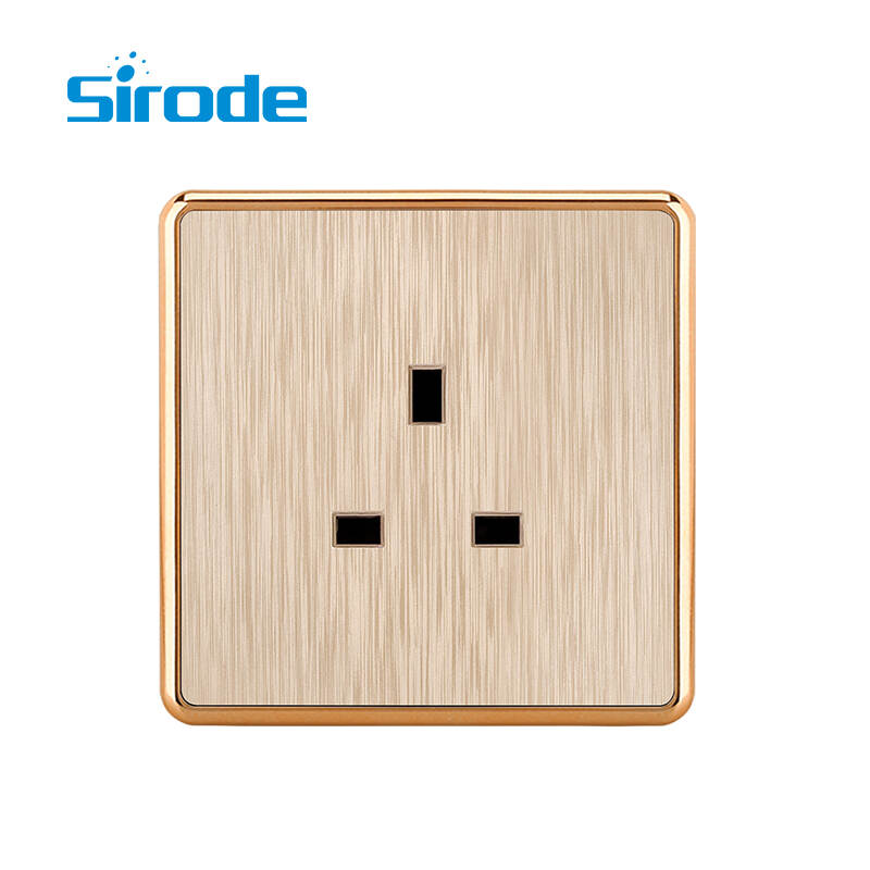 British Standard T3 Series Modern Luxury Design 13A  socket  Electrical Wall Light Switches For Home
