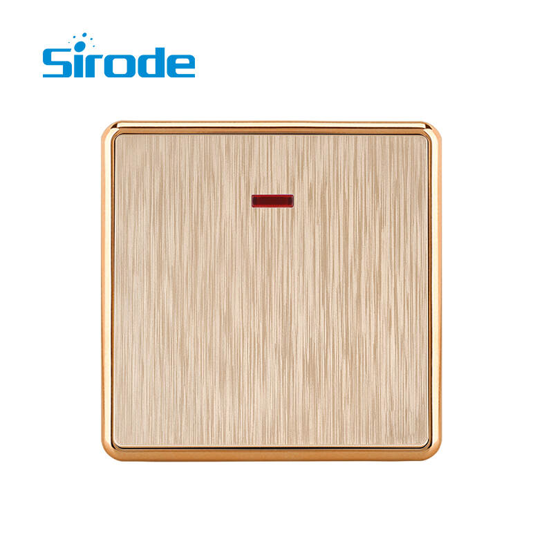 British Standard T3 Series  Modern Luxury Design PC Plate  20A DP switch with neon   Electrical Wall Light Switches For Home