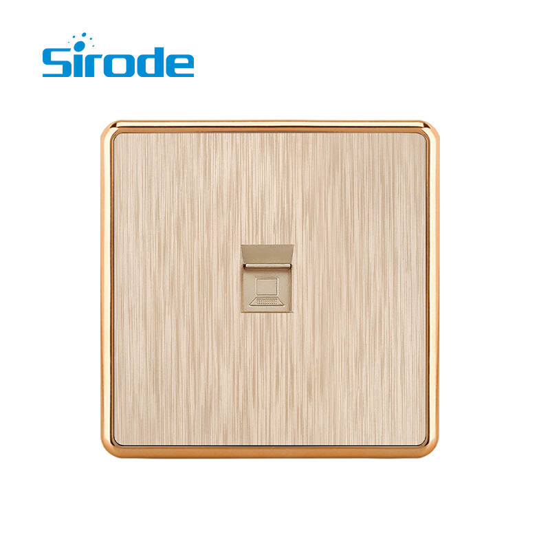 British Standard T3 Series Modern Luxury Design 1 gang computer socket Electrical Wall Light Switches For Home