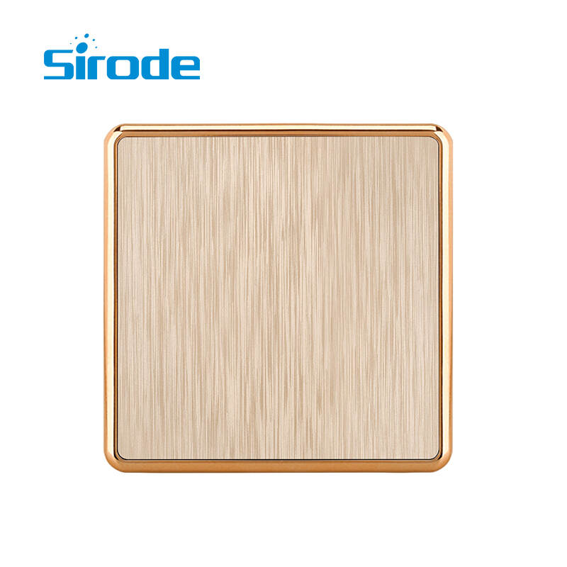British Standard T3 Series Modern Luxury Design Blank plate (7x7) Electrical Wall Light Switches For Home