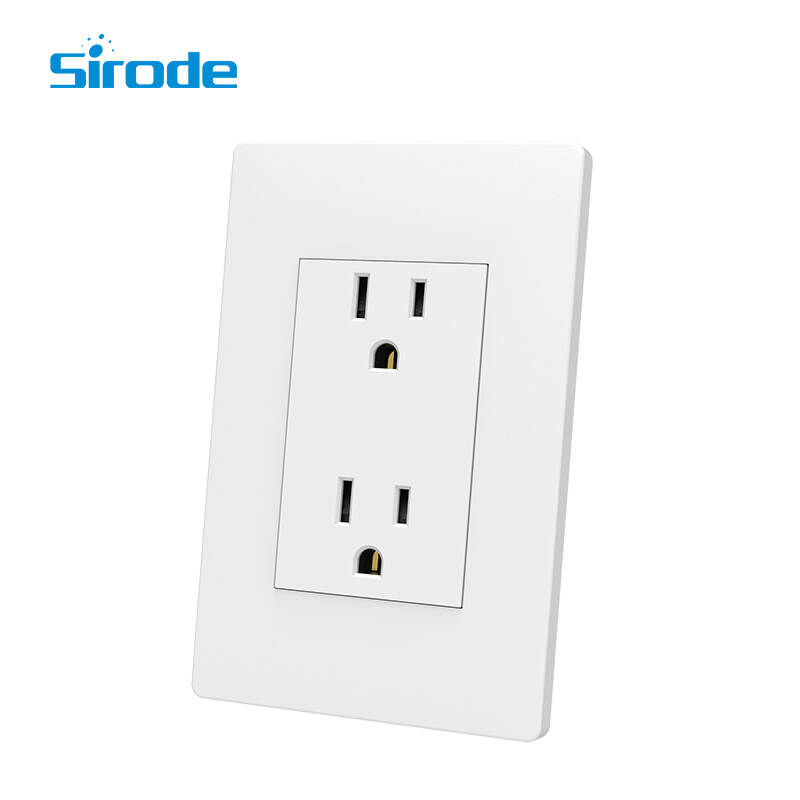 Sirode A1 Series Factory Direct Selling High Quality New Style 2 gang American socket For Home