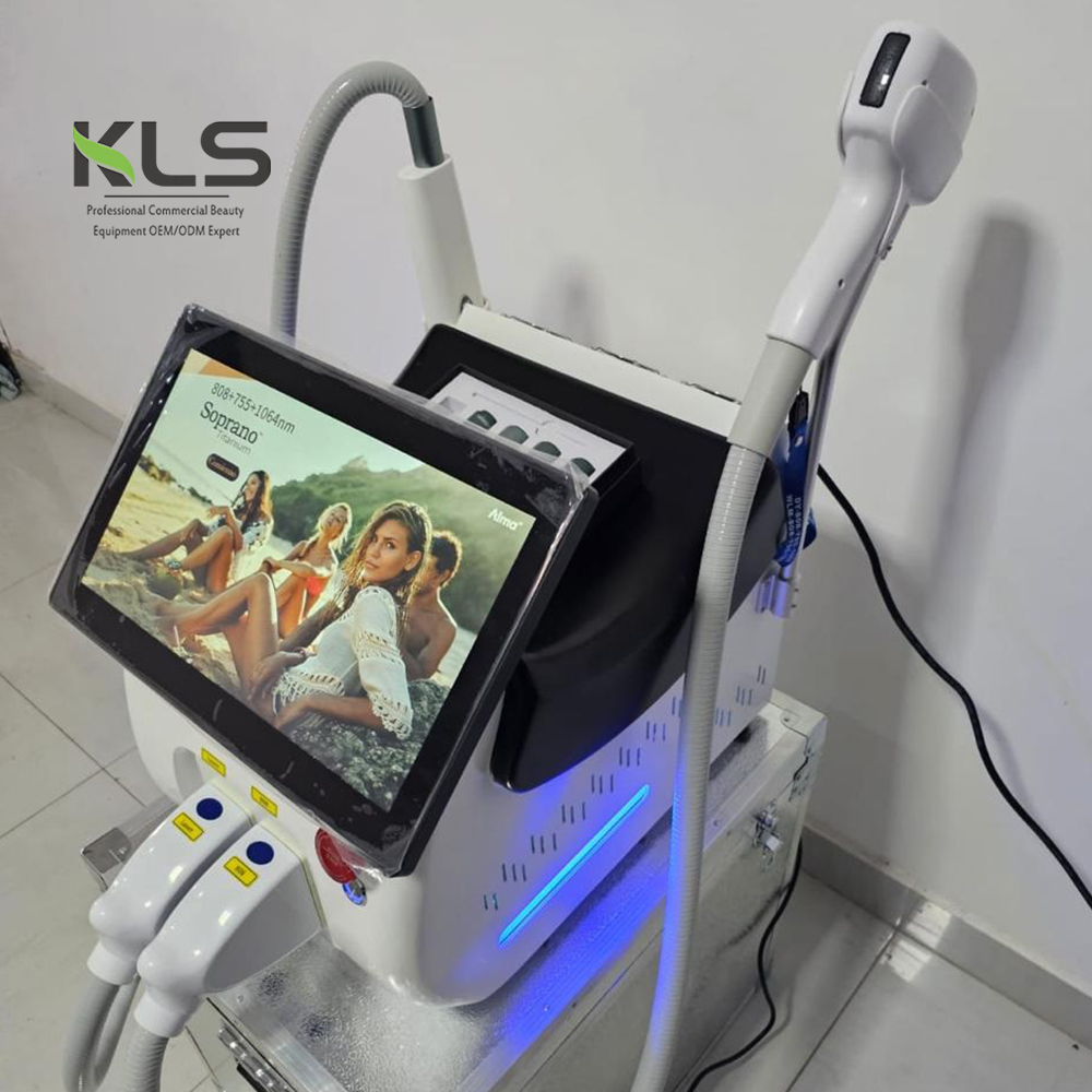 3 Wellenlängen 808/755/1064nm Diodenlaser Haarentfernungsmaschine Haut Straffing Laser Haarentfernung Schönheitsausrüstung